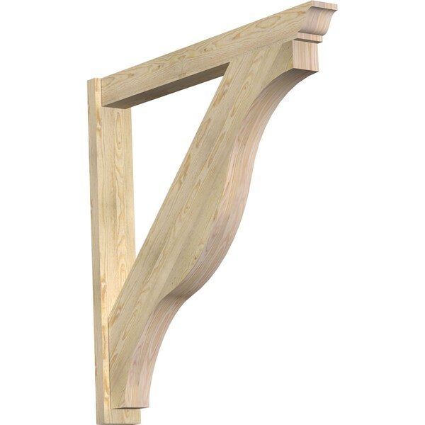 Ekena Millwork Funston Traditional Rough Sawn Outlooker, Douglas Fir, 6"W x 48"D x 48"H OUT06X48X48FST01RDF - main